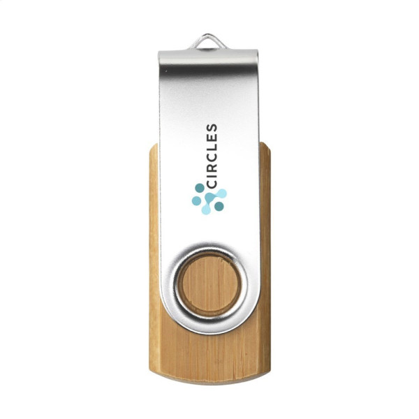 USB Twist Bamboo aus Vorrat 4 GB