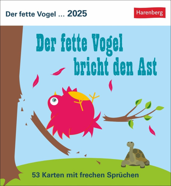 Der fette Vogel bricht den Ast