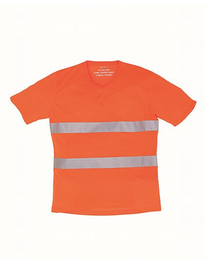 YOKO - Hi-Vis Top Cool Super Light V-Neck T-Shirt