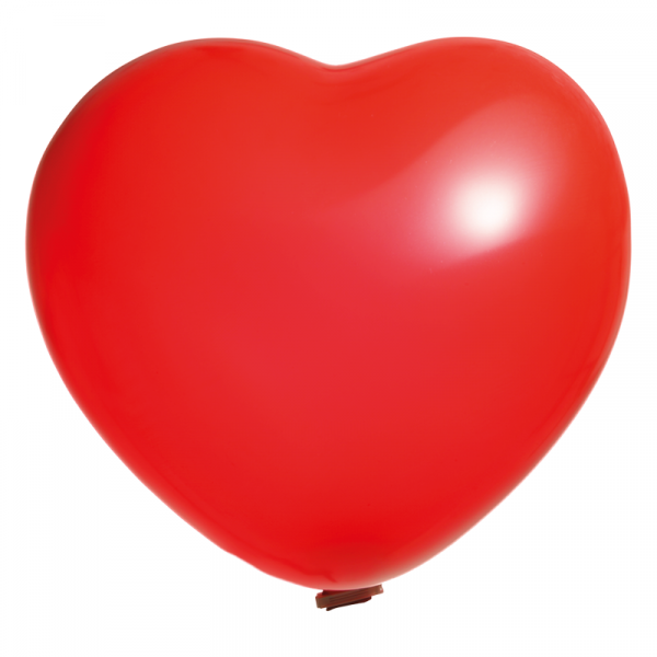 Riesen Herzform Luftballon Ø 110 cm unbedruckt