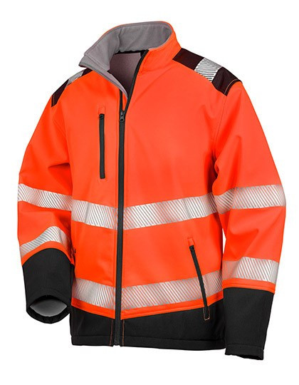 Result Safe-Guard - Printable Ripstop Safety Softshell Jacket