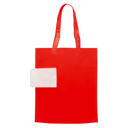 Faltbare Einkaufstasche mit Druckknopf, 36 x 41 x 8 cm, 80 g/m²