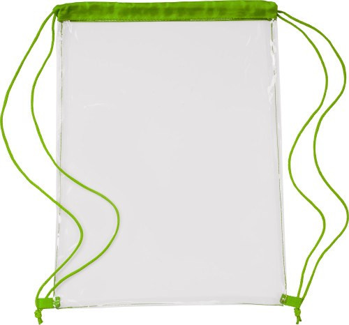 Schuh-/Rucksack 'Gymnastic' aus PVC, 35 x 45 cm, transparent