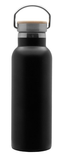 Doppelwandige Flasche 'Arima', Bambusdeckel, 500ml